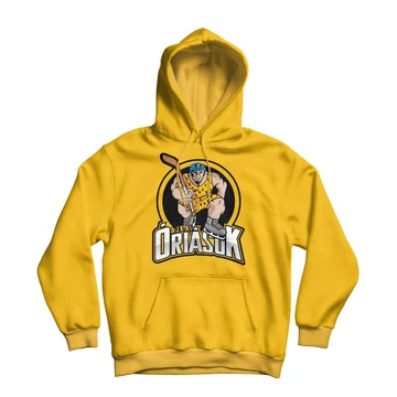 Ajkai Óriások pamut HOODIE sárga és kék színben
