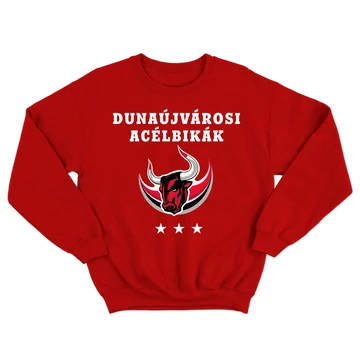 Dunaújvárosi Acélbikák kereknyakú pamut pulcsi 9