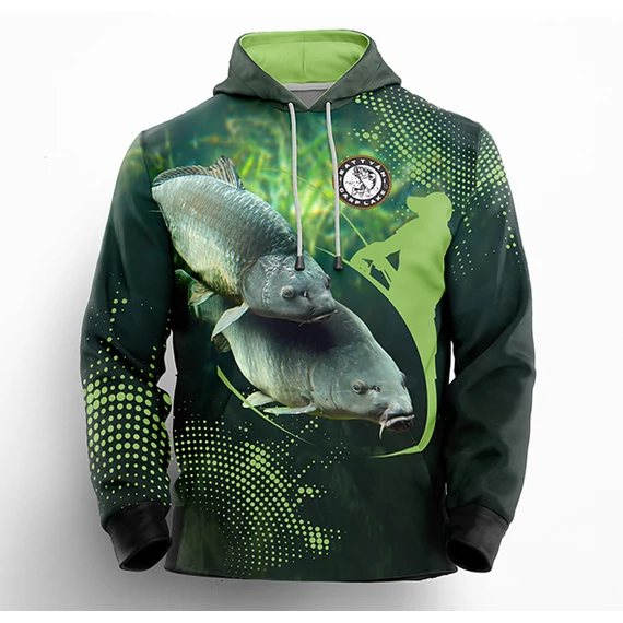 Battyán Carp Lake hosszú ujjú kapucnis hoodie 1