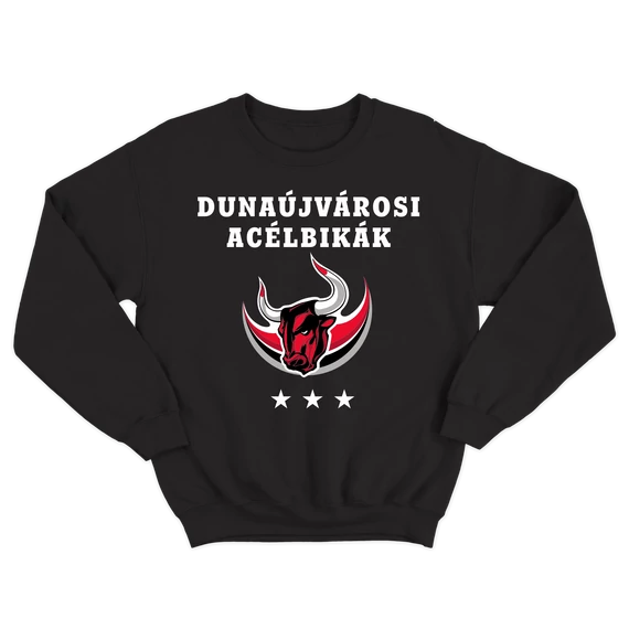 Dunaújvárosi Acélbikák kereknyakú pamut pulcsi 1