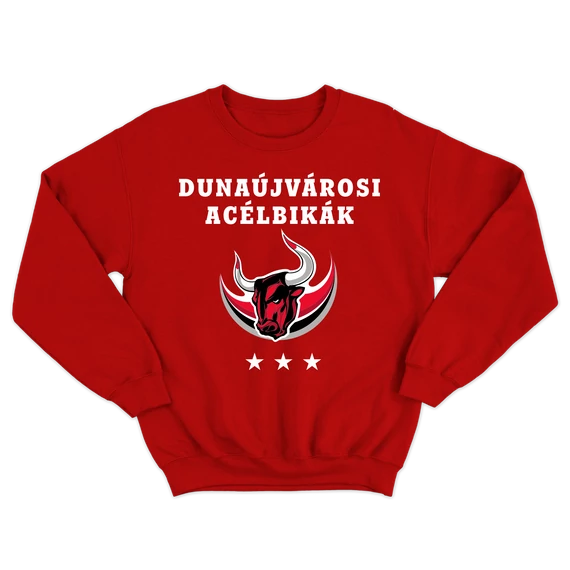 Dunaújvárosi Acélbikák kereknyakú pamut pulcsi 9
