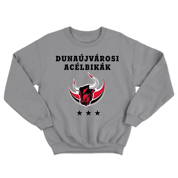 Dunaújvárosi Acélbikák kereknyakú pamut pulcsi 5